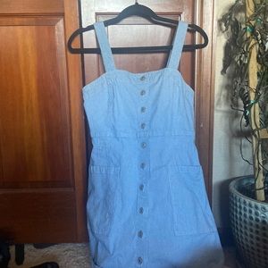 Button down short fitted dress